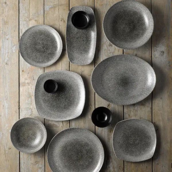 Тарілка обідня Churchill Studio Prints Raku Quartz (RKBQEV111) Сірий/28,8 см RKBQEV111 фото