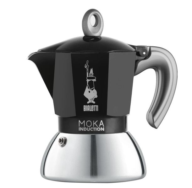 Итальянская гейзерная кофеварка Bialetti New Moka на 6 чашки Черная (0006936) 0006936 фото