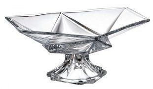 Фруктовница на широкой ножке Bohemia Origami 355мм богемское стекло прозрачная Чехия 6KF87/1/99V36/355 фото