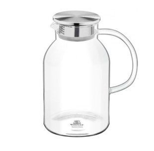 Глек Wilmax Thermo скляний з металевою кришкою 2.1 л 888214/A фото