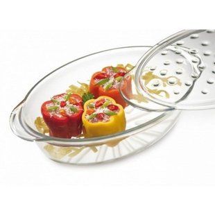 Гусятница з кришкою Simax Fat Free жаростiйке скло 3.5 л 7406-7416P-Ф фото