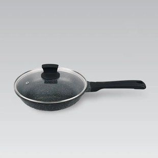 Сковорода Maestro Granite (20см) із кришкою Чорний 1225-20м фото