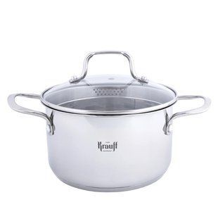 Каструля 20 см Krauff Cook&Joy зі скляною кришкою 3,5 л 26-238-118 фото