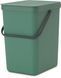 Ведро мусорное Brabantia Sort & Go 25 л Темно-зеленое (129964) 129964 фото 3