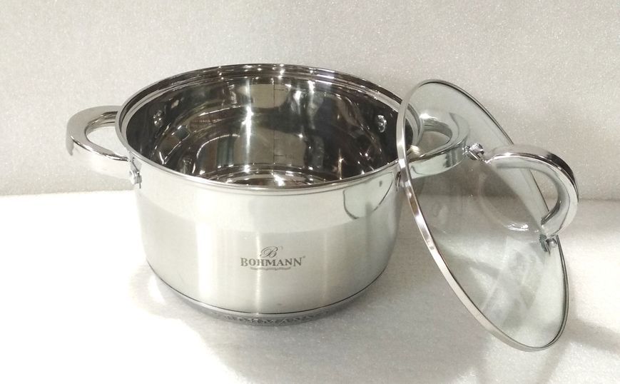 Кастрюля со стеклянной крышкой Bohmann (0715-24BH) 6,5 л / 24 см 0715-24BH-Ф фото