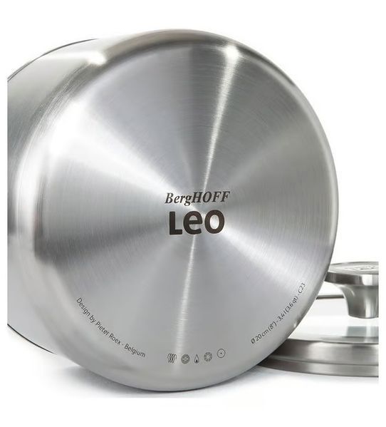 Каструля BergHOFF 20 см 3.4 л Leo Graphite (нерж.сталь)(3950492) 3950492 фото