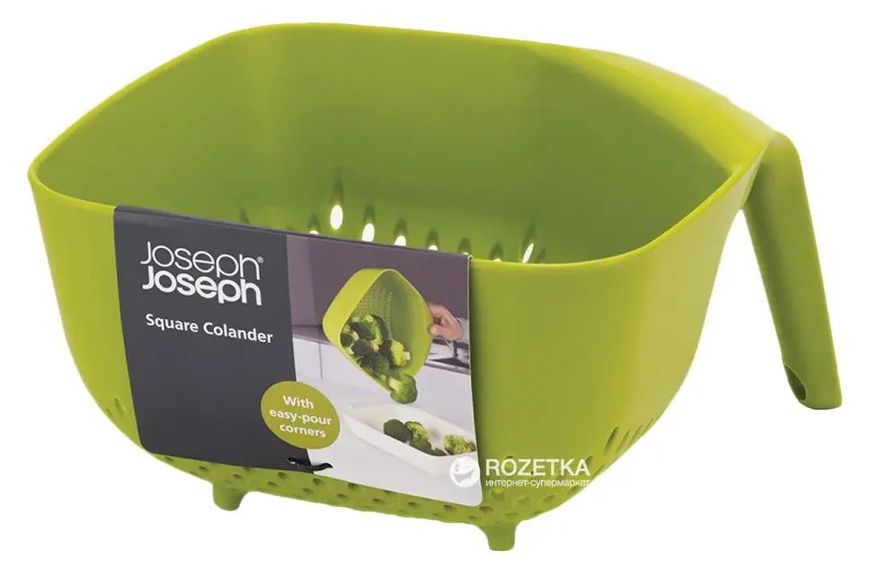 Дуршлаг Joseph Joseph Square Colander квадратный Зеленый (40088) 40088 фото