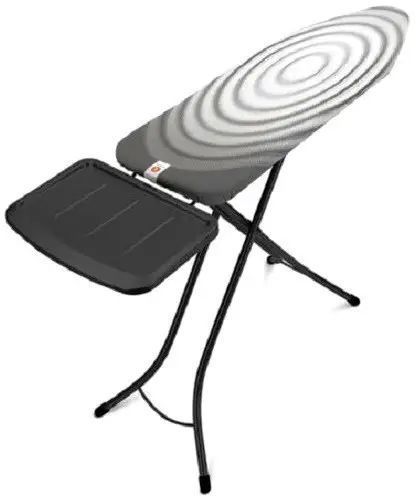 Прасувальна дошка Brabantia IRONING TABLES B з підставкою для парової системи 124x38 см Чорна (101083) 101083 фото
