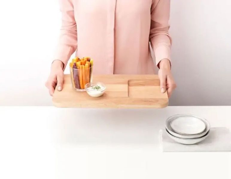 Дошка обробна для овочів Brabantia Profile 40х25 см бежева (260742) 260742 фото