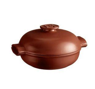 Жаровня Emile Henry Delight 2,5 л с крышкой коричневая 146625 фото
