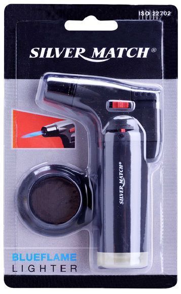 Газова міні-пальник для фламбування Silver Match 8000 C турбо Чорна (40671171BL) 40671171BL фото