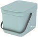 Ведро для мусора Brabantia Sort&Go 6 л Mint (109645) 109645 фото 1