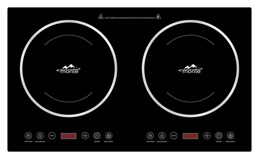 Електроплита індукційна настільна Monte 66 x 39 x 7,5 см 2115-MT***Ф фото