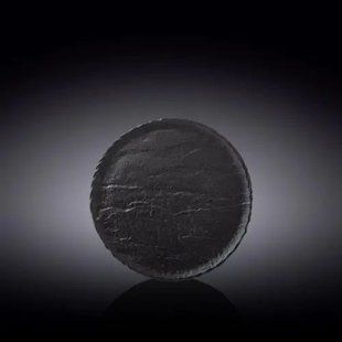 Тарелка круглая Wilmax Slatestone Black 18см 661123/A фото