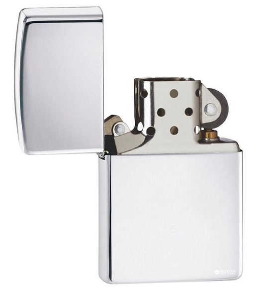 Запальничка Zippo 167 High Polisg Chrome Armor Срібляста 167 фото