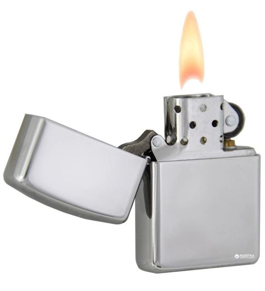 Зажигалка Zippo 167 High Polisg Chrome Armor Серебристая 167 фото