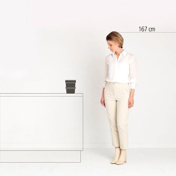 Ведро для мусора Brabantia Sort & Go 3 л Light Grey (213229) 213229 фото
