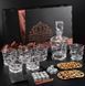 Набір камені для віскі 24шт Whiskey Stones + 6 склянок кришталь Bohemia Zig-Zag 300 мл + графин 750 мл WS609D фото 2