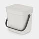 Ведро для мусора Brabantia Sort & Go 3 л Light Grey (213229) 213229 фото 1
