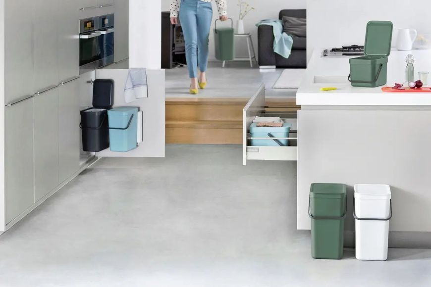 Ведро для мусора Brabantia Sort & Go 3 л Light Grey (213229) 213229 фото