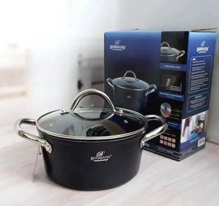 Кастрюля со стеклянной крышкой Bohmann (1417-28BH-MRB) 6.2 л / 28 см 1417-28BH-MRB фото