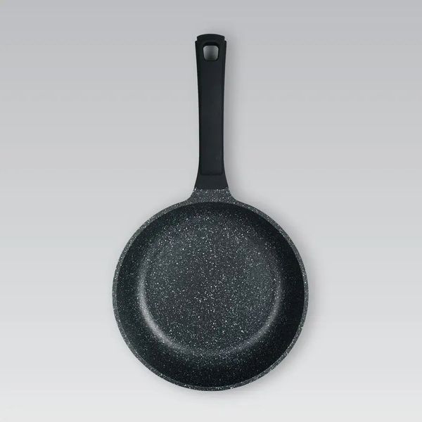 Сковорода з антипригарним покриттям та скляною кришкою Maestro Granite 24 см 1225-24м фото