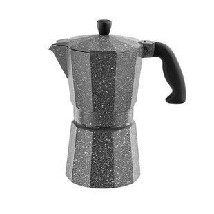 Кофеварка алюмінієва гейзерна Vinzer Moka Granito на 9 чашок 50399 фото