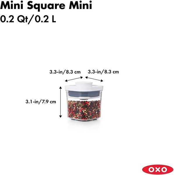 Ємність для зберігання 8х8х8 см, 0,2 л OXO (11234300) 11234300 фото