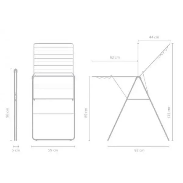 Сушилка для белья 20 м Brabantia (403422) Серый металлик 403422 фото