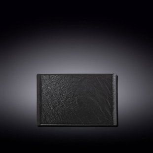 Wilmax.Slatestone.Black.Тарилка прямокутна 29.5*14.5см 661109/A фото