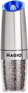 Млин (подрібнювач) для спецій гравітаційний Magio сріблястий 210MG фото
