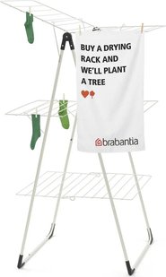 Сушилка для белья Brabantia Drying Rack напольная 3-ярусная 23 м Metallic Grey (476648) 476648 фото