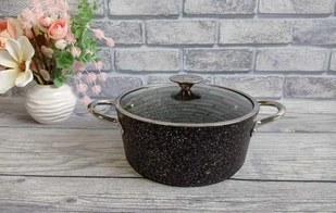 Каструля 6,1 л 28 х 13 см OMS Black 3116-28OMS-Blac фото