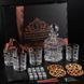 Набір камені для віскі 16шт Whiskey Stones + 4 склянки кришталь Bohemia Timesquare 320 мл + графин 800 мл WS407D фото 1