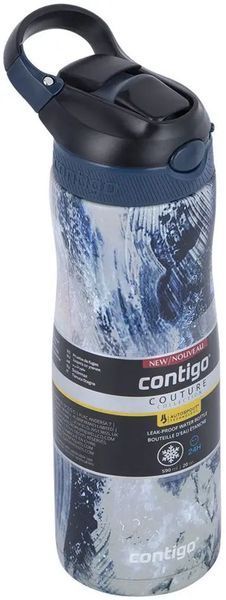Пляшка спортивна з трубочкою Contigo Ashland Couture Chill димчастий синій 0.59 л (2127881) 2127881 фото