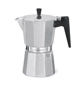 Кавоварка алюміній Maestro Espresso Moka срібна 9 чашки 450 мл 1666-9 фото