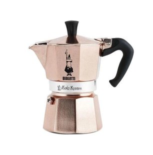 Гейзерна кавоварка Bialetti Moka E на 3 чашки Рожеве золото (99RSG003) 99RSG003 фото