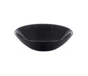 Салатник скляний Luminarc Harena Black 16см 6 шт 7612l фото