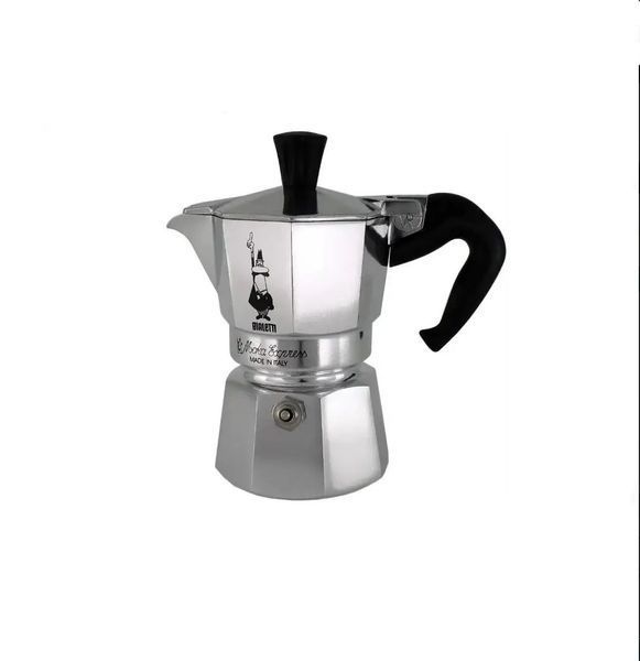 Італійська гейзерна кавоварка Bialetti Moka Express 90 мл на 2 чашки (0001168) 1168 фото