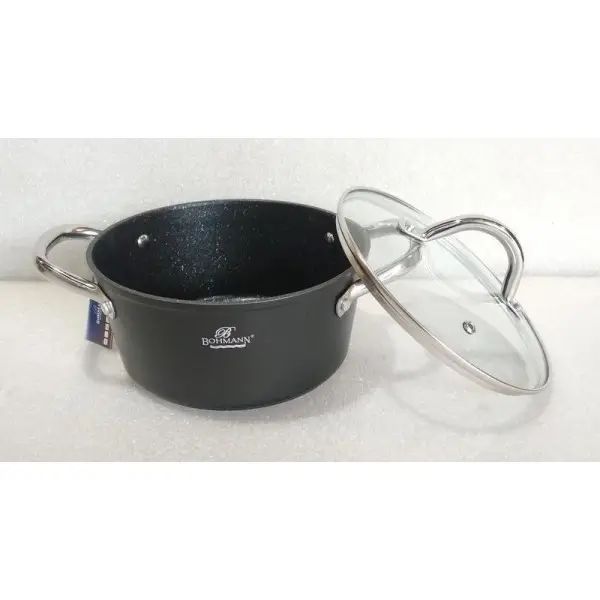 Каструля зі скляною кришкою Bohmann (1417-20BH-MRB) 2.3 л/20 см 1417-20BH-MRB фото