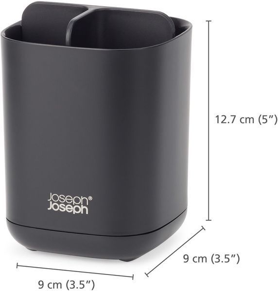Органайзер для зубних щіток JOSEPH JOSEPH 12.7x9x9 см Чорний 70598 фото