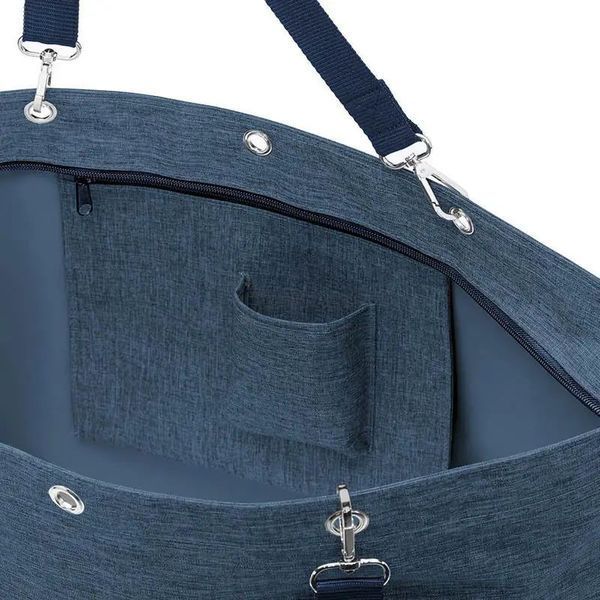 Велика тканинна пляжна сумка шоппер 35л Reisenthel Shopper XL Twist Blue 68 х 45,5 х 20 см (ZU 4027) ZU 4027 фото