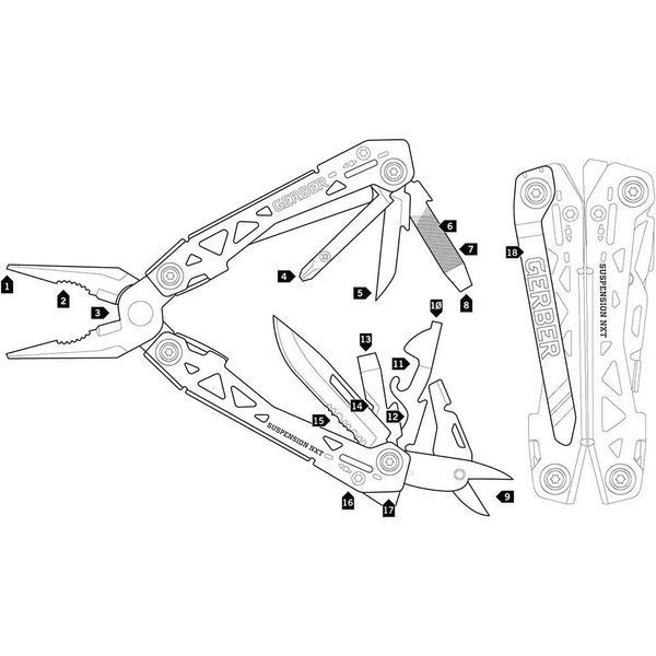 Мультитул Gerber Suspension NXT Multi-Tool 1027512 1027512 фото