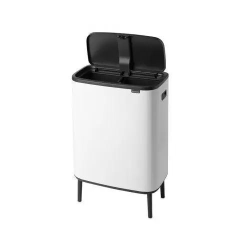 Бак для сміття білий Brabantia 130601 Touch Bin Bo Hi (2 х 30 л) 130601 фото