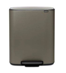 Бак для сміття Brabantia з педаллю BO PEDAL BIN (211461) Матовий сталевий / 2х30 л 211461 фото