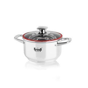 Кастрюля Krauff Prime Chef со стеклянной крышкой 12 см 0.7 л 26-238-065 фото