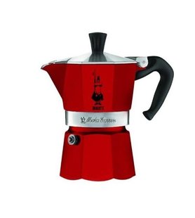 Итальянская кофеварка Bialetti Moka Express Color 135 мл Красная на 3 чашки (0004942) 4942 фото