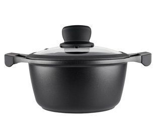 Каструля з кришкою VINZER Nitro Induction Line 2,5 л чорна 50457.00 фото
