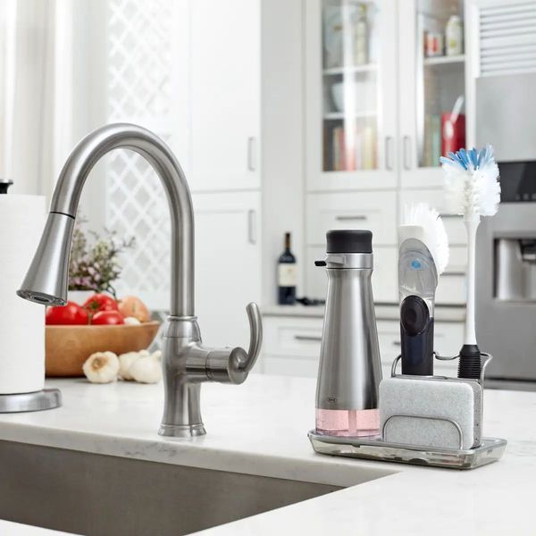 Щітка для миття посуду OXO Cleaning Products Good Grips з диспенсером 33 см (1067529) 1067529 фото