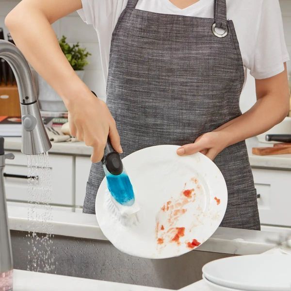 Щітка для миття посуду OXO Cleaning Products Good Grips з диспенсером 33 см (1067529) 1067529 фото